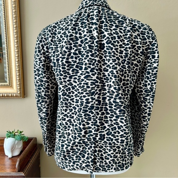 Zadig & Voltaire Victor Leopard Blazer Jacket One Button Size Small - Picture 7 of 14